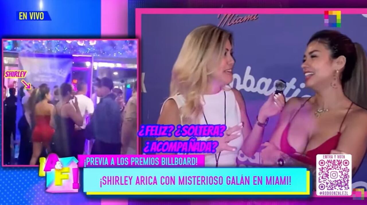 Shirley Arica confirma que está feliz y cuenta que galán vive en Perú.