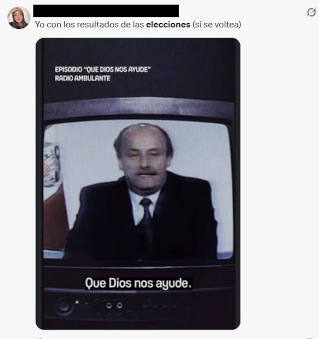 Meme tras la segunda vuelta electoral.