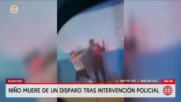 Policía hizo un disparo al aire durante operativo. Foto: América Noticias