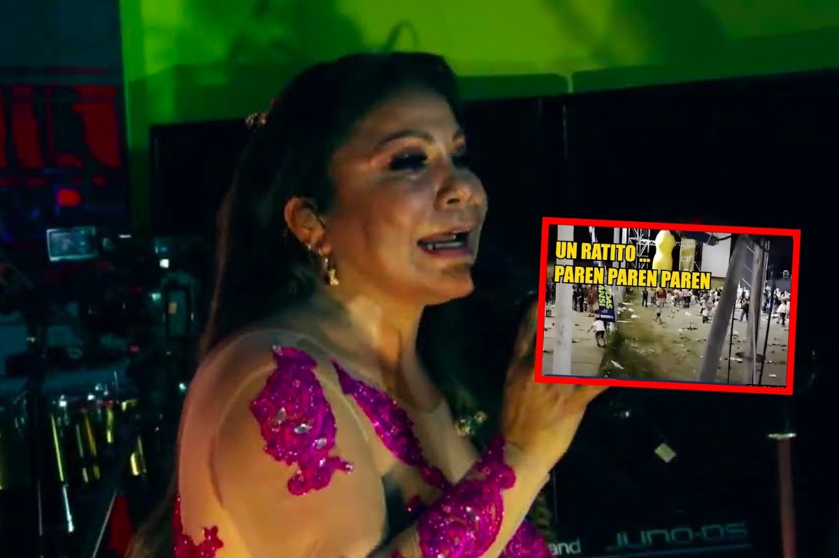 Marisol detiene concierto por batalla campal