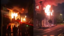 Dantesco incendio consume iglesia evangélica en El Agustino | VIDEO