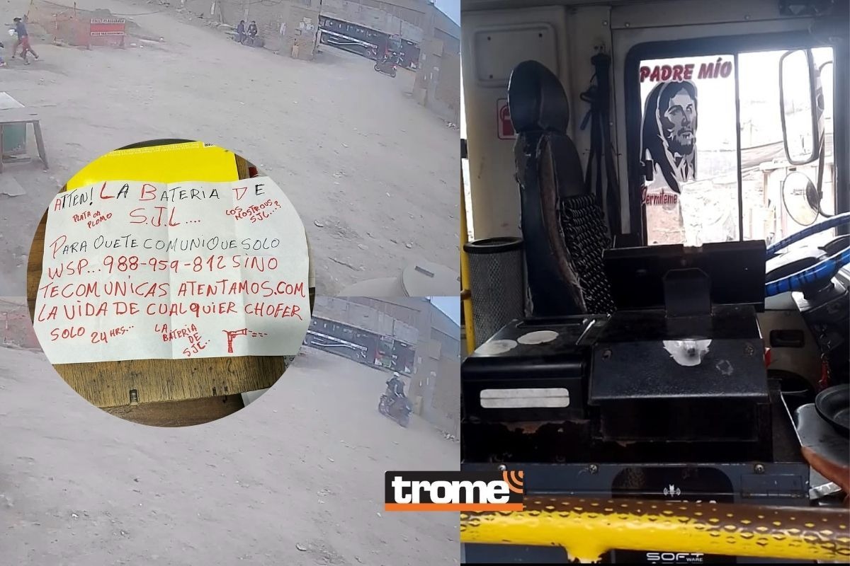 Un milagro salvó de morir al chofer de este vehículo. Días antes habían dejado este mensaje.