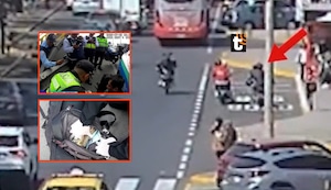 ¡Feroz asalto a cambista en Surco! Delincuentes armados roban 100 mil soles y dos son capturados