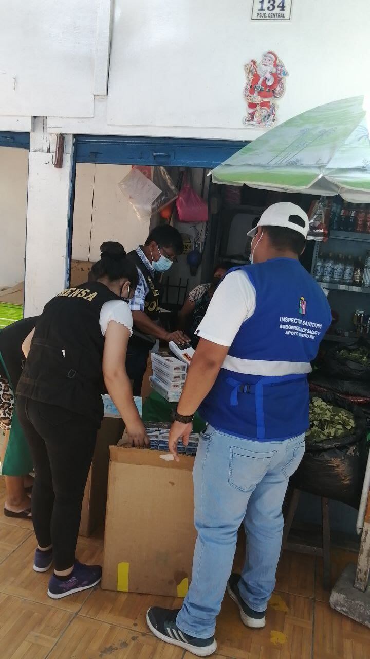 Operativo fue en el Mercado Minorista número 1 de La Victoria. | Foto: Difusión