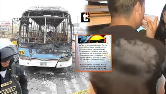 TROME- ¡Viven una pesadilla! Extorsionadores amenazan a familiares de chofer que murió tras ataque a bus