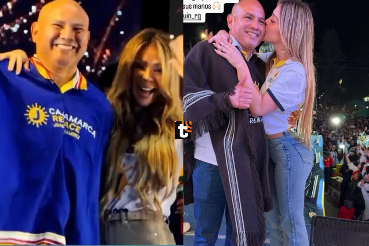 ¡Insólito! Joaquín Ramírez grita su amor a Sheyla Rojas durante cierre de campaña: “El gran amor de mi vida”