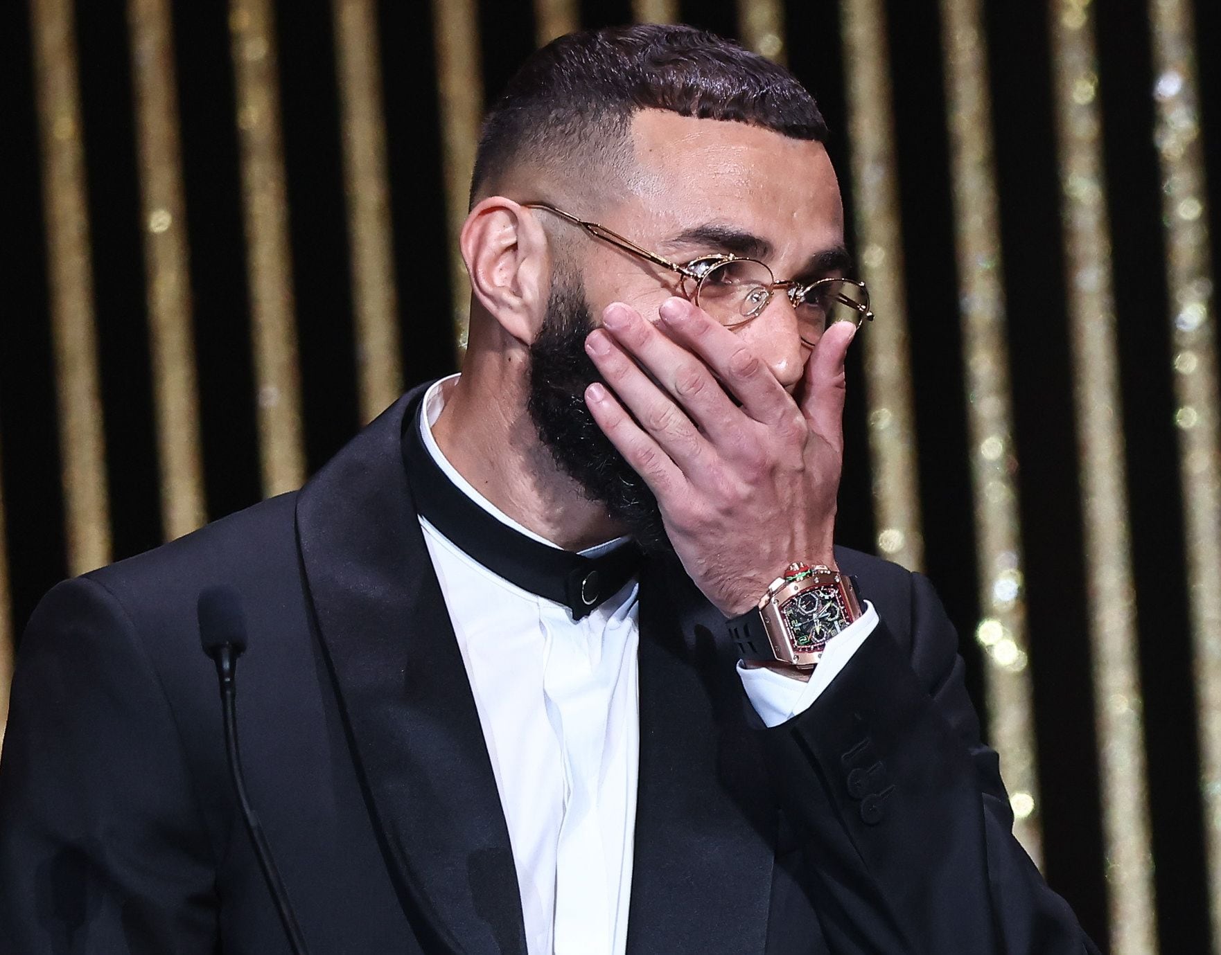 El reloj de Benzema con un valor de 500 mil euros. (Foto: EFE)