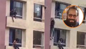 Hombre que trató de impedir el suicidio de menor, se encuentra grave tras caer de un cuarto piso