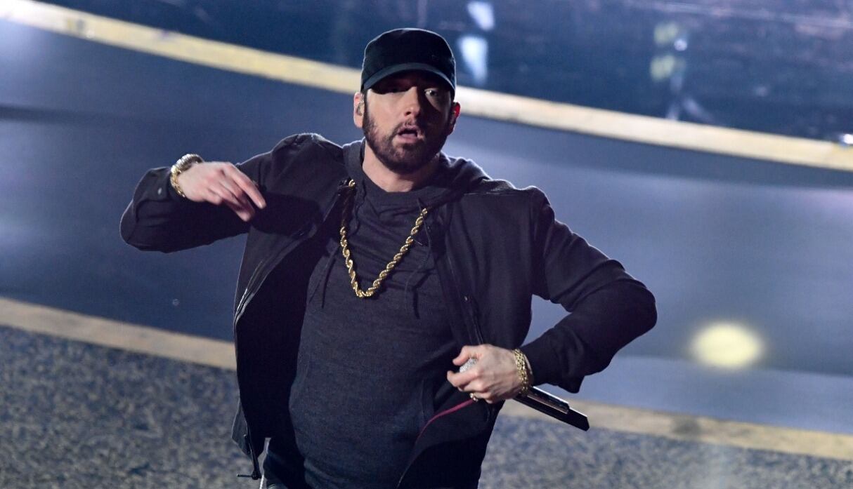 Eminem en los pemios Oscar. (Foto: AFP)