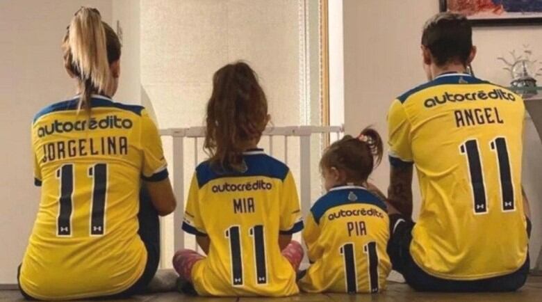 La familia entera es hincha de Rosario Central (Foto: Ángel Di María / Instagram)