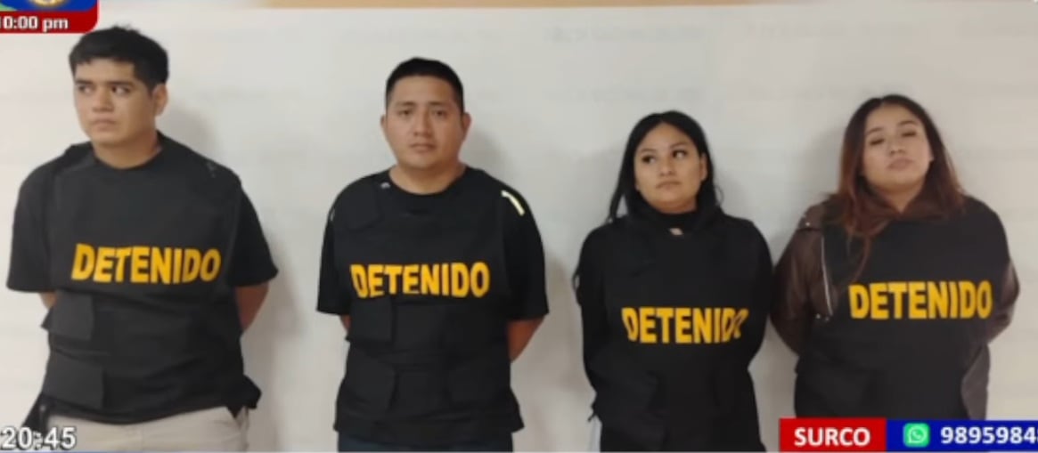 Intervenidos fueron llevados a la Dirincri. (24 Horas)