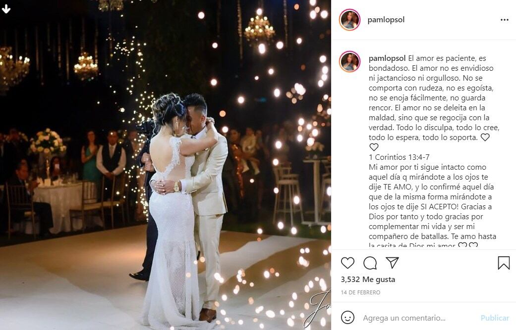 Mensajes de amor de Pamela López a Christian Cueva