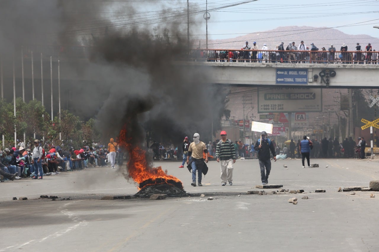 El Gobierno del Perú declaró estado de emergencia por las protestas que se desarrollan a nivel nacional (Foto: Hugo Curotto / GEC)