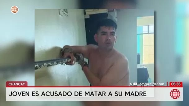 Joven es acusado de matar a su madre en su vivienda de Chancay. Foto: América Noticias