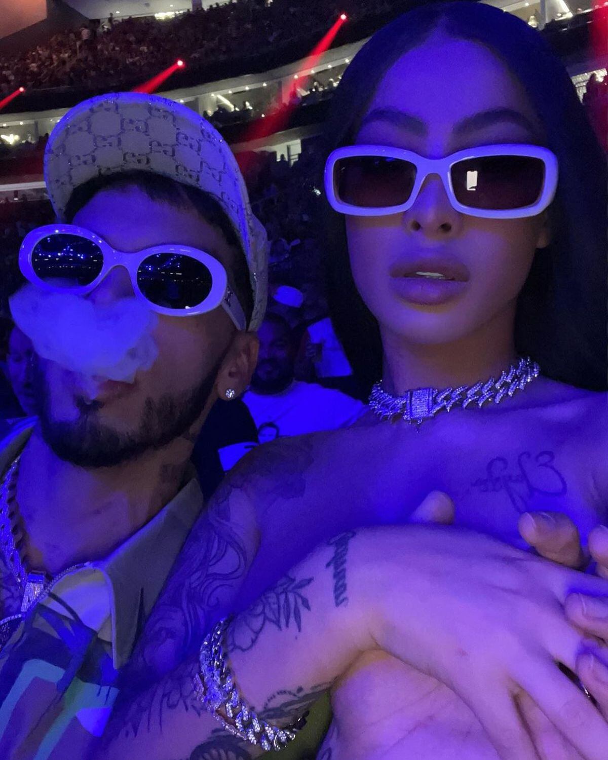 Esta foto y la leyenda "Feliz cumpleaños, mi reina. Te amo", fue la dedicatoria de Anuel a su esposa por su reciente cumpleaños (Foto: Anuel AA / instagram)