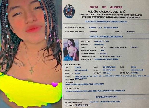 Adolescente fue reportada como desaparecida hasta que un mes después el asesino confesó.