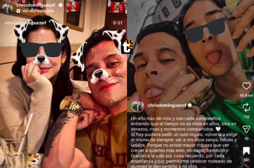 Christian Domínguez celebró su cumpleaños junto a su hija mayor.