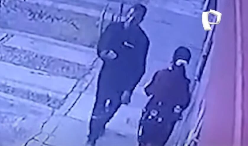 Sujeto es un peligro para escolares en Santa Anita ( Captura 24 Horas)