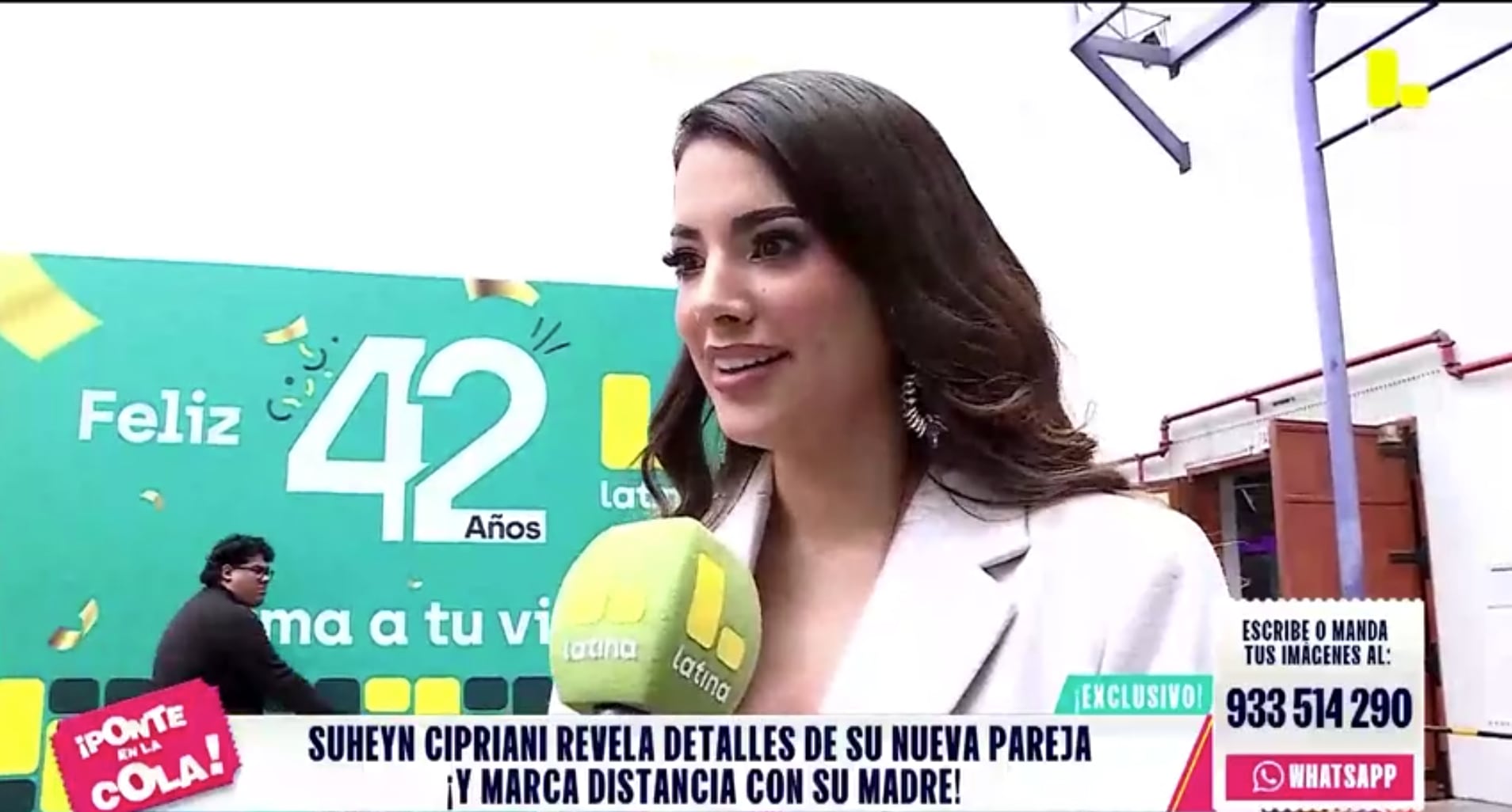 Modelo revela detalles de su nuevo saliente tras 'ampay'. (Foto: Latina/Ponte en la cola)