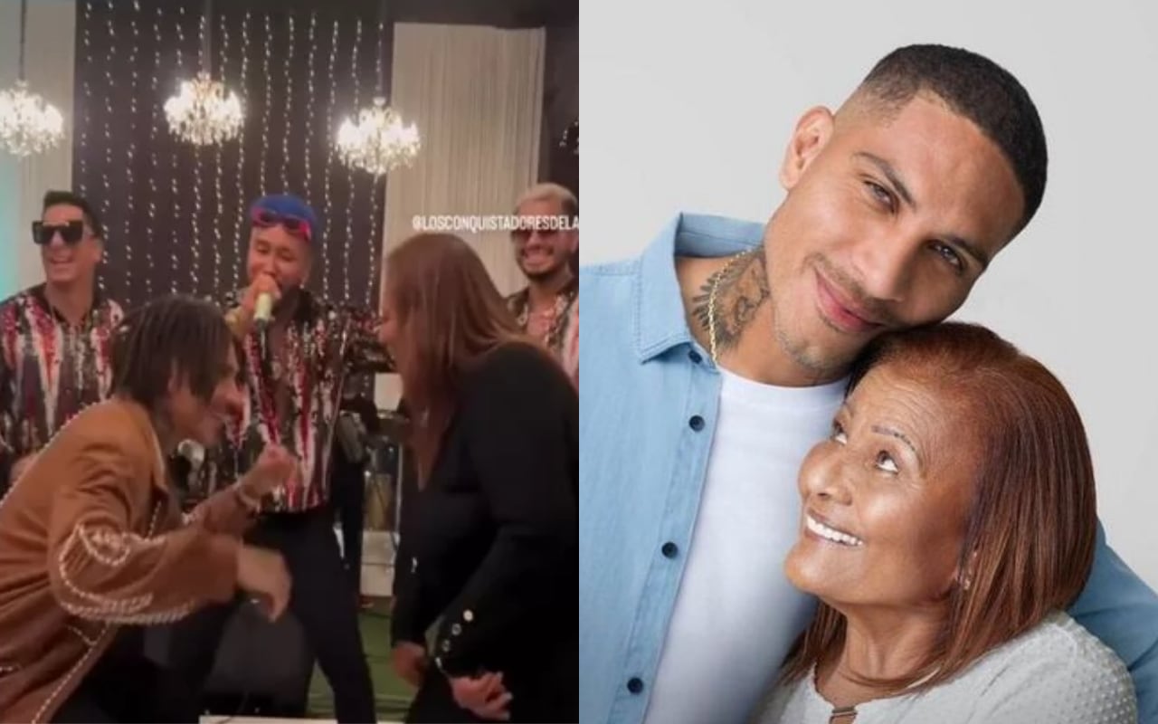Paolo Guerrero y su madre, Doña Peta, bailaron al ritmo de salsa | Foto: Instagram