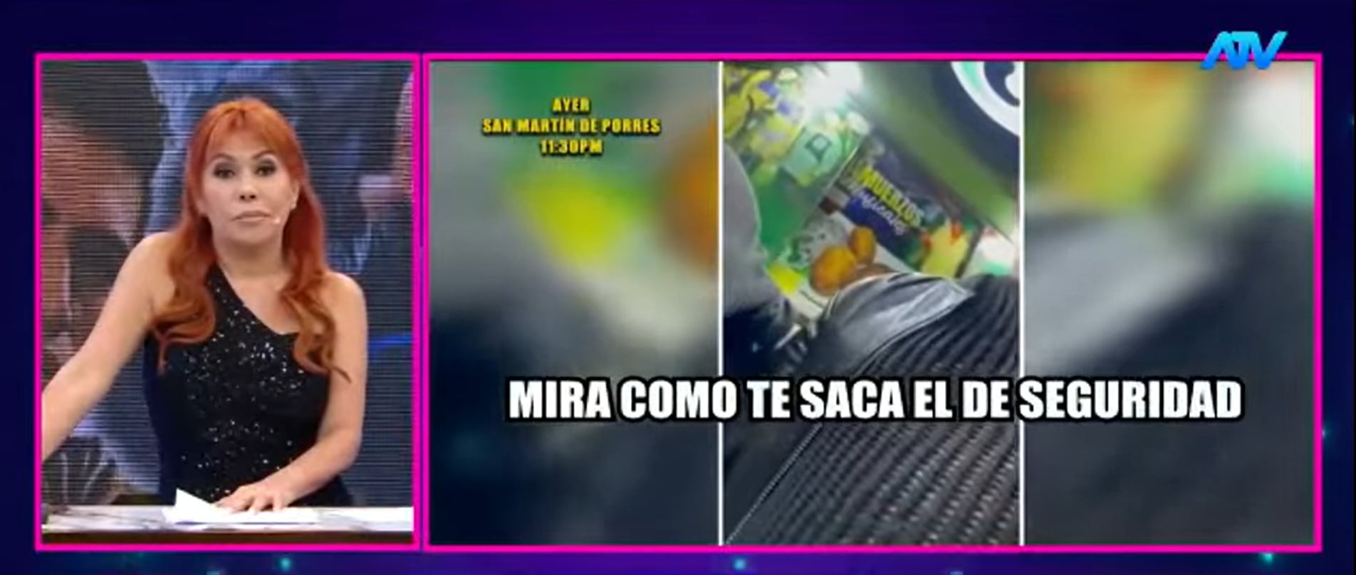 Cantante es echado de local tras pasarse de copas. (Fuente: ATV)