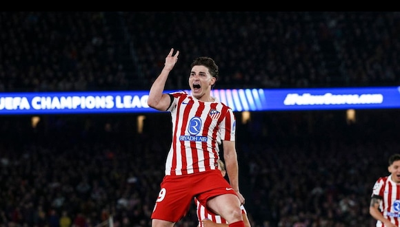 Gol de Julián Álvarez para el 1-0 del Atlético de Madrid vs. Barcelona. (Video: ESPN)