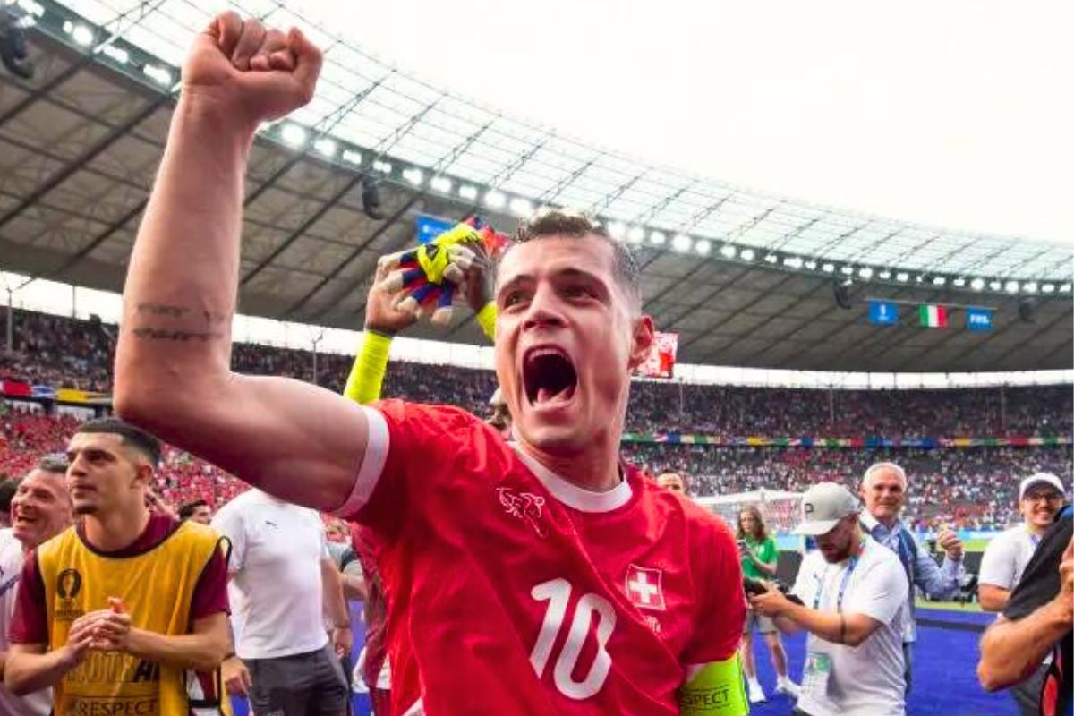 Suiza festeja su clasificación a 'Cuartos' de Eurocopa (Foto: AP)