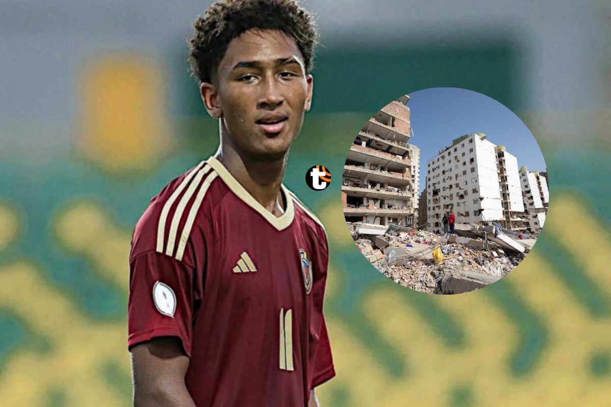 Yimvert Berroterán, joven futbolista venezolano, fue hallado sin vida bajo los escombros de su casa
