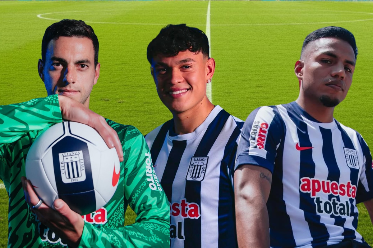 Alejandro Duarte, D'Alessandro Montenegro y Cristian Carbajal confirmados para la temporada 2026 de Alianza Lima. (@alianzalima)