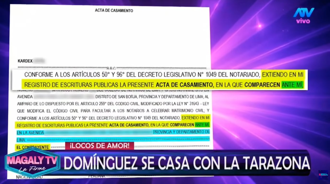 Christian Domínguez y Karla Tarazona firmarán acta de casamiento este 2 de junio en su boda civil.