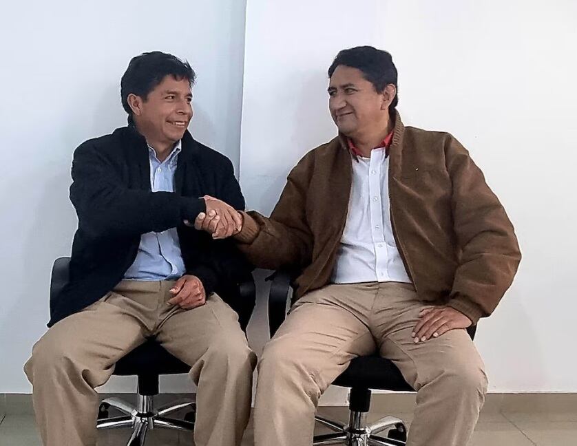 Vladimir Cerrón y Pedro Castillo.