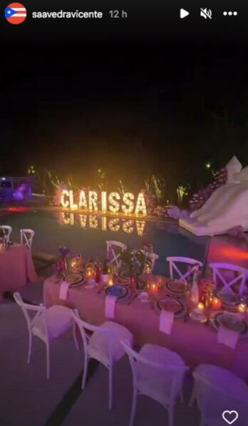 Su cumpleaños destacó por la decoración (Foto: Clarissa Molina /Instagram)