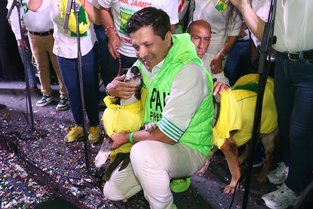 Paul Jaimes Blanco es abogado y exsecretario general del Ministerio de Desarrollo Agrario y Riego del Perú durante el gobierno de Pedro Castillo. Es candidato por el partido ecologista y animalista Progresemos. (Facebook)