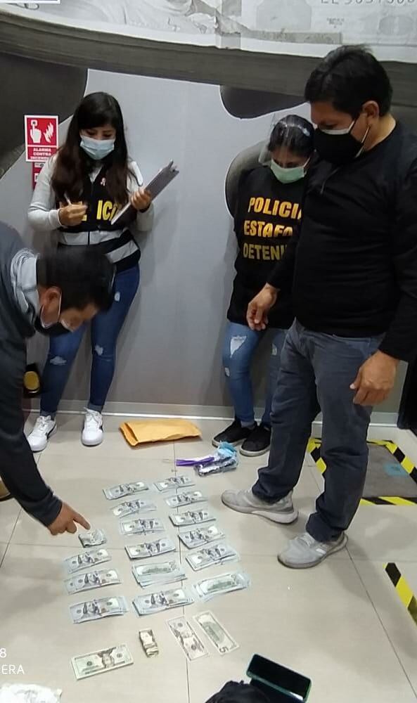 Dinero lo tenía en un sobre y dijo que no era suyo (PNP)