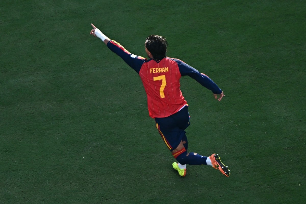 Gol de Ferran Torres para España 1-0 Argentina. Foto: Agencia AFP.
