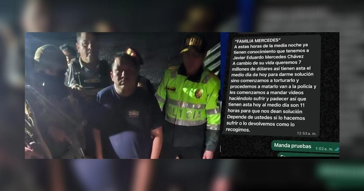 Liberan a empresario secuestrado en Cajabamba. Foto: Difusión