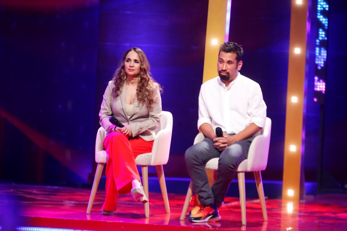 conferencia de prensa de de Aldo miyashiro y Erika villalobos novela perdoname