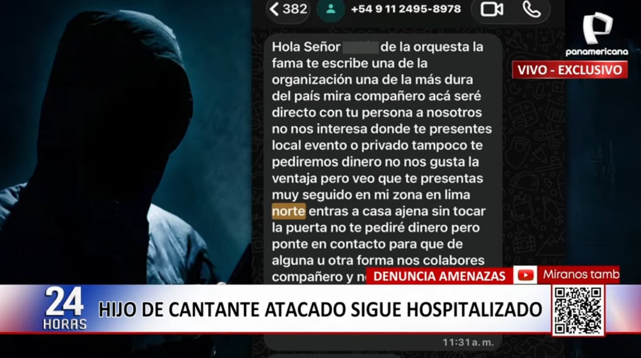 Salsero Engerberth Tapia revela mensaje amenazante que le llegó antes del ataque armado en el Callao.