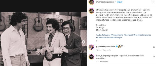 Efraín Aguilar se despide de Felpudini