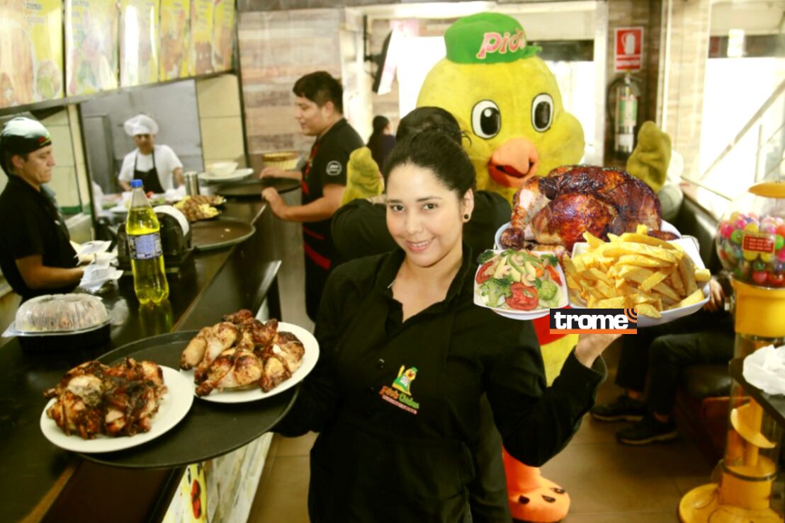 El pollo a la brasa tradicional en la sazón de Pío's Chicken. (Foto: Allengino Quintana / Trome).