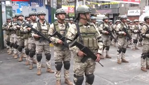 El Ejército llegó a Gamarra para brindar seguridad durante fiestas de fin de año