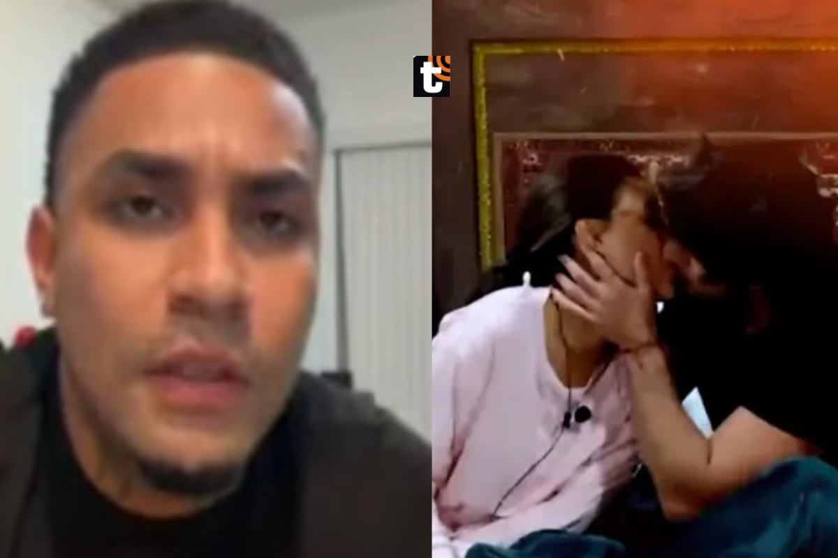 Youna reacciona al fogoso beso de Samahara y Renato Rossini Jr. tras revelarse que habrían tenido intimidad: “No me sorprende”