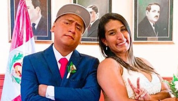 Jorge Luna y su esposa