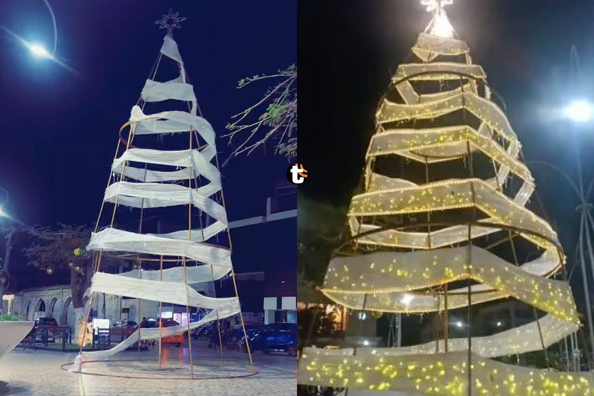 Polémico árbol de Chiclayo habría costado 20 mil soles. Fotos: X