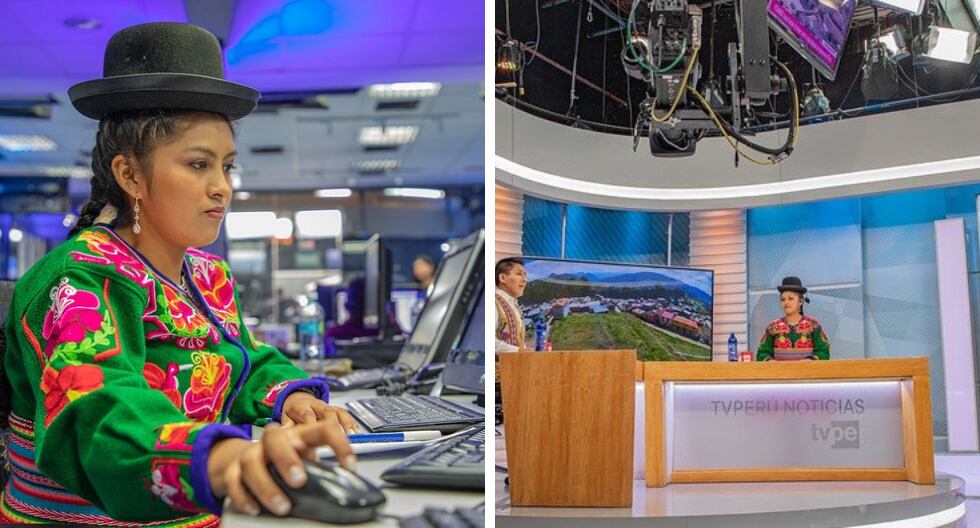 Joven es conductora de televisión y difunde la cultura aimara