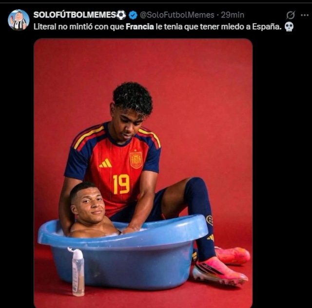 Mira los mejores memes de la derrota de Francia ante España. (Redes sociales)