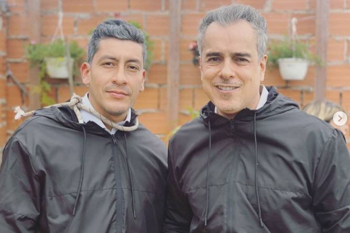 Jorge Enrique Abello junto a su doble en "Operación Pacífico". (Foto: C-y DaRock / Instagram)