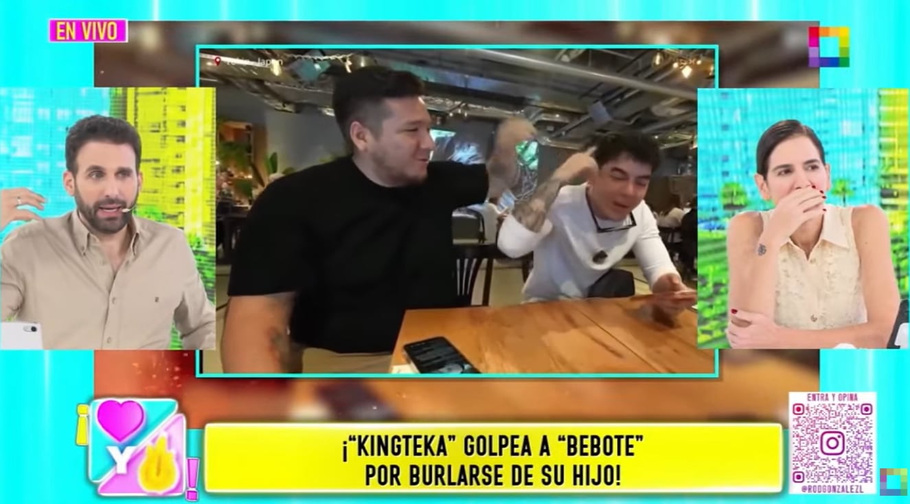 Kingteka y Bebote protagonizan fuerte pelea en restaurante en Japón.