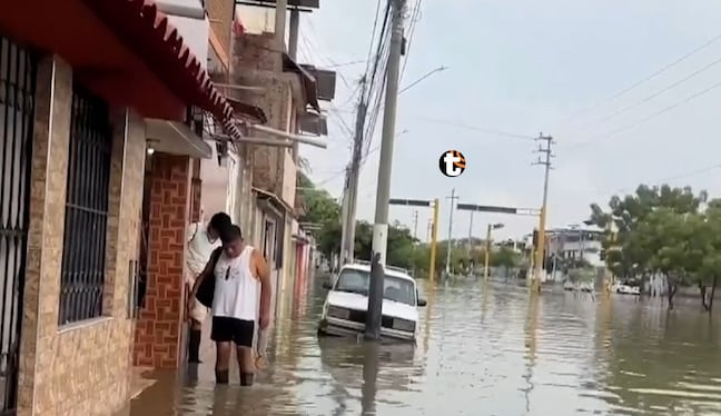 Ciudad de Piura inundada por lluvias
