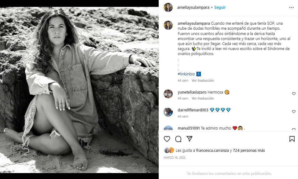 Publicación de Andrea Cordero, esposa de Renato Tapia, en Instagram. (Foto: Captura)